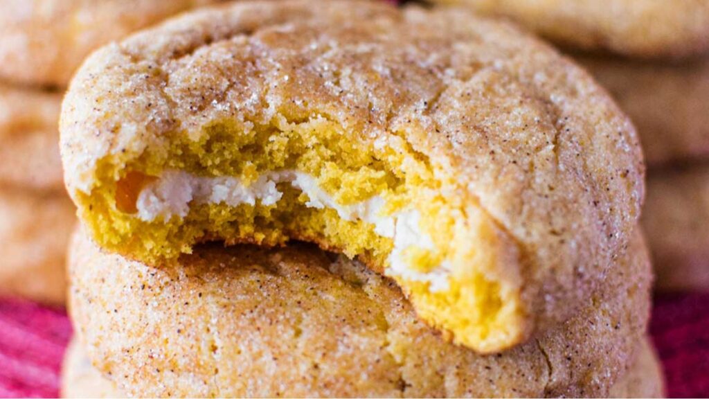 Double Trouble: 22 Stuffed Cookies Pumpkin Cheesecake Snickerdoodles by Homemade Hooplah
