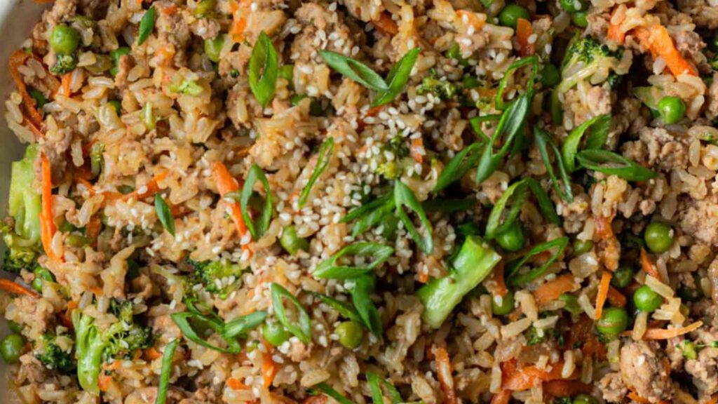 Teriyaki Turkey Rice Bowl by Sugar and Snap Peas