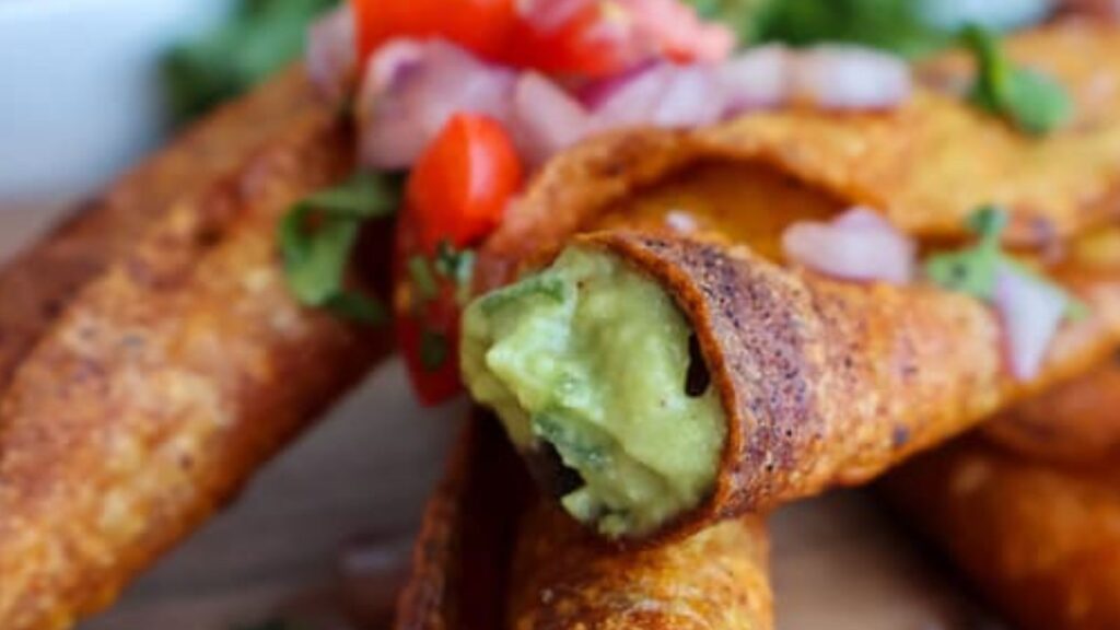 22 Recipes That'll Make You Obsessed with Avocado Vegan Taquitos with Guacamole by Golden Grace Kitchen