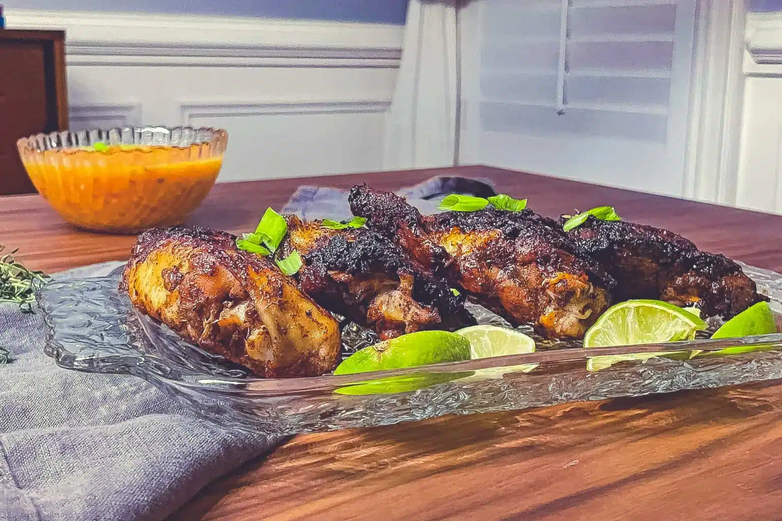 22 Caribbean Dishes That'll Knock Your Flip Flops Off Jamaican Jerk Chicken Thighs by Gimme From Scratch
